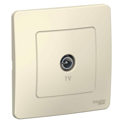 Розетка телевизионная TV СП Blanca коннектор молочн. SE BLNTS000012 Розетка телевизионная TV СП Blanca коннектор молочн. SE BLNTS000012