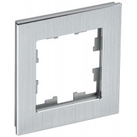 Рамка 1-м BRITE РУ-1-1-БрА металл алюм. IEK BR-M12-M-K47 Рамка 1-м BRITE РУ-1-1-БрА металл алюм. IEK BR-M12-M-K47