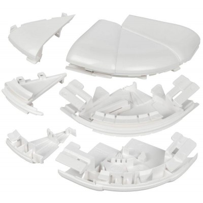 Угол для кабель-канала внешн. изменяемый 60-120град. для DLP 150х50 бел. ИЭК Leg 010635