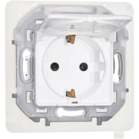 Розетка 1-м СП Inspiria 16А IP44 250В 2P+E защ. шторки с крышкой немецк. стандарт механизм бел. IEK 673740 Розетка 1-м СП Inspiria 16А IP44 250В 2P+E защ. шторки с крышкой немецк. стандарт механизм бел. IEK 673740