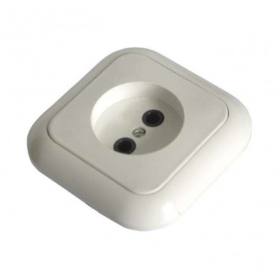 Розетка 1-м СП 16А IP20 без заземл. бел. БЕЛТИЗ РС 16-006 Розетка 1-м СП 16А IP20 без заземл. бел. БЕЛТИЗ РС 16-006