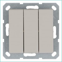 Выключатель 3-кл. 10А IP20 механизм тауп Jasmart G3031T Выключатель 3-кл. 10А IP20 механизм тауп Jasmart G3031T