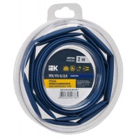 Трубка термоусадочная ТТУ нг-LS 5/2.5 син. (уп.2м) IEK UDR12-005-D25-002-K07-T