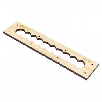 Шаблон для групповых отверстий c 10 отв. диам. 32мм Expert EKF sh-d32-10