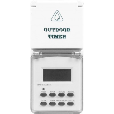 Розетка с таймером (недельная) электронная IP44 16А 3500W