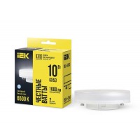 Лампа светодиодная T75 таблетка 10Вт 230В 6500К GX53 IEK LLE-T80-10-230-65-GX53 Лампа светодиодная T75 таблетка 10Вт 230В 6500К GX53 IEK LLE-T80-10-230-65-GX53