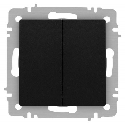 Переключатель 2-кл. СП Accent 6-107-05 10А IP20 250В AL/CU антрацит Intro Б0063564