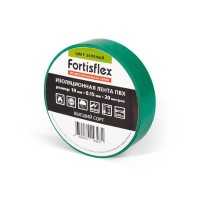 Изолента ПВХ 19х0.15x20 зел. Fortisflex 71233 Изолента ПВХ 19х0.15x20 зел. Fortisflex 71233