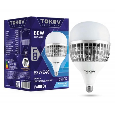 Лампа светодиодная 80Вт HP 6500К Е40/Е27 176-264В TOKOV ELECTRIC TKE-HP-E40/E27-80-6.5K Лампа светодиодная 80Вт HP 6500К Е40/Е27 176-264В TOKOV ELECTRIC TKE-HP-E40/E27-80-6.5K