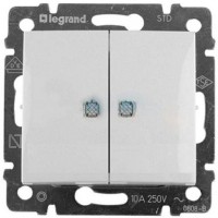 Выключатель 2-кл. СП Valena 10А IP20 с индикацией механизм бел. (DIY-упак.) IEK 694278 Выключатель 2-кл. СП Valena 10А IP20 с индикацией механизм бел. (DIY-упак.) IEK 694278