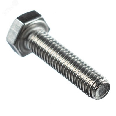 Болт DIN 933 М12х50 полная резьба шестигранная голова класс прочности 5.8 покрытие цинк