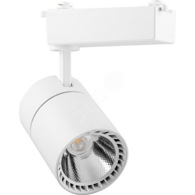 Светильник светодиодный трековый на шинопровод ДПО-20w 4000К 1800Лм белый