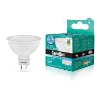 Лампа светодиодная LED5-S108/845/GU5.3 5Вт рефлектор матовая 4500К бел. GU5.3 415лм 170-265В Camelion 12042 Лампа светодиодная LED5-S108/845/GU5.3 5Вт рефлектор матовая 4500К бел. GU5.3 415лм 170-265В Camelion 12042