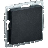 Заглушка c суппортом BRITE МЗ10-БрЧ механизм черн. IEK BR-PL10-K02