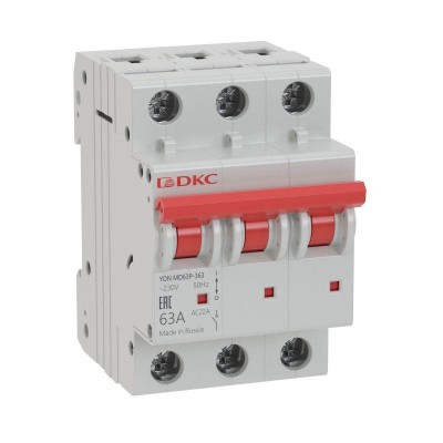 Выключатель нагрузки модульный 3п 40А MD63P YON MD63P-340 Выключатель нагрузки модульный 3п 40А MD63P YON MD63P-340