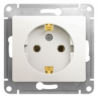 Розетка 1-м СП Glossa 16А IP20 с заземл. механизм перламутр. SE GSL000643 Розетка 1-м СП Glossa 16А IP20 с заземл. механизм перламутр. SE GSL000643