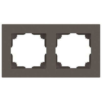 Рамка 2-м СП Accent 6-502-09 титан Intro Б0063723 Рамка 2-м СП Accent 6-502-09 титан Intro Б0063723