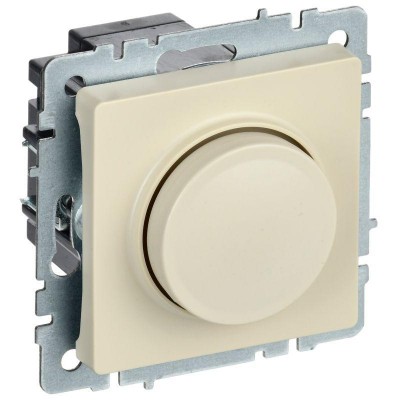 Светорегулятор СП BRITE пов-наж. 600Вт СС10-1-0-БрКр механизм беж. IEK BR-D20-0600-K10 Светорегулятор СП BRITE пов-наж. 600Вт СС10-1-0-БрКр механизм беж. IEK BR-D20-0600-K10