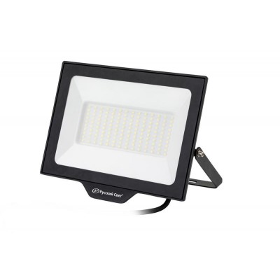 Прожектор светодиодный СДО FL 10 C 100W VW 865 BK CL 277х220х30мм 100Вт 6500К IP65 уличный черн. Русский Свет 15081023056