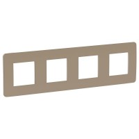 Рамка 4-м UNICA STUDIO песочн./бел. SchE NU280826 Рамка 4-м UNICA STUDIO песочн./бел. SchE NU280826