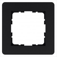 Рамка 1-м G-Flex черн. матов. soft touch Jasmart G1101PB