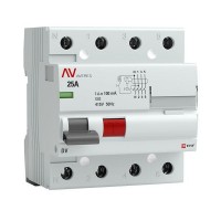 Выключатель дифференциального тока (УЗО) 4п 25А 100мА тип AC DV AVERES EKF rccb-4-25-100-ac-av Выключатель дифференциального тока (УЗО) 4п 25А 100мА тип AC DV AVERES EKF rccb-4-25-100-ac-av