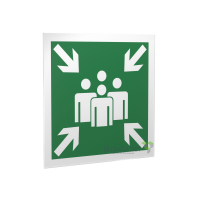 Знак безопасности PS-50506.E21"Пункт (место) сбора" Белый свет a13771