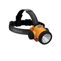 Фонарь аккумуляторный налобный H3W LED 3Вт 2 режима литиевый аккум. 1.5А.ч ЗУ USB КОСМОС KOCH3WLi-On Фонарь аккумуляторный налобный H3W LED 3Вт 2 режима литиевый аккум. 1.5А.ч ЗУ USB КОСМОС KOCH3WLi-On