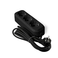 Удлинитель 3х3м с заземл. 10А IP20 У10-554 ПВС 3х0.75 черн. UNIVersal 1982 Удлинитель 3х3м с заземл. 10А IP20 У10-554 ПВС 3х0.75 черн. UNIVersal 1982