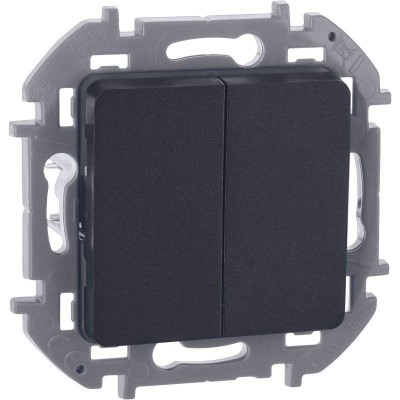 Выключатель 2-кл. Inspiria 10А IP20 250В 10AX механизм антрацит IEK 673623