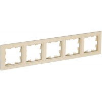 Рамка 5-м BRITE РУ-5-БрКр беж. IEK BR-M52-K10 Рамка 5-м BRITE РУ-5-БрКр беж. IEK BR-M52-K10