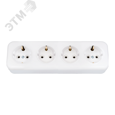 Беларусь Розетка четырехместная наружная с заземлением