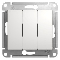 Выключатель 3-кл. СП Glossa 10А IP20 (сх. 1+1+1) 10AX механизм бел. SE GSL000131 Выключатель 3-кл. СП Glossa 10А IP20 (сх. 1+1+1) 10AX механизм бел. SE GSL000131