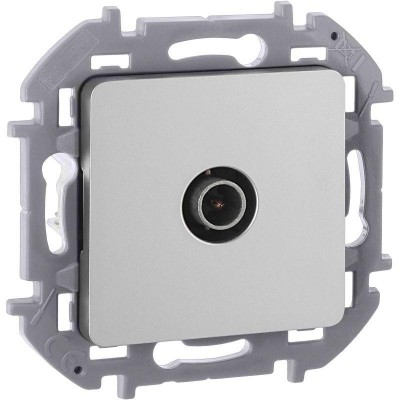 Розетка телевизионная TV Inspiria 2дБ 0-2400мГц с топологией "звезда" механизм алюм. IEK 673852 Розетка телевизионная TV Inspiria 2дБ 0-2400мГц с топологией "звезда" механизм алюм. IEK 673852