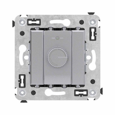 Диммер поворотный СП Avanti "Закаленная сталь" DKC 4404133 Диммер поворотный СП Avanti "Закаленная сталь" DKC 4404133