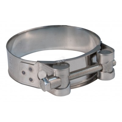 Хомут обжимной силовой шарнирный 23-25мм нержавеющая сталь