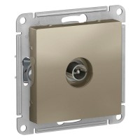 Розетка телевизионная TV AtlasDesign коннектор механизм шампань SE ATN000593 Розетка телевизионная TV AtlasDesign коннектор механизм шампань SE ATN000593
