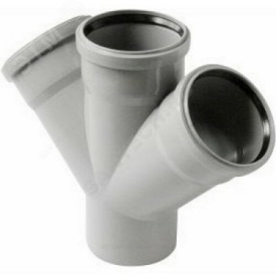 Крестовина 110 45 градусов, канализационная