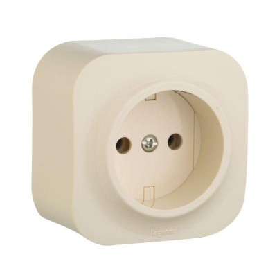 Розетка 1-м ОП Quteo 16А IP20 2P без заземл. без защ. шторок сл. кость IEK 782240 Розетка 1-м ОП Quteo 16А IP20 2P без заземл. без защ. шторок сл. кость IEK 782240