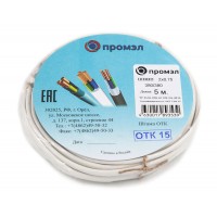 Шнур ШВВП 2х0.75 380В Б (бухта 5м) (шт) ПромЭл 13321720 Шнур ШВВП 2х0.75 380В Б (бухта 5м) (шт) ПромЭл 13321720