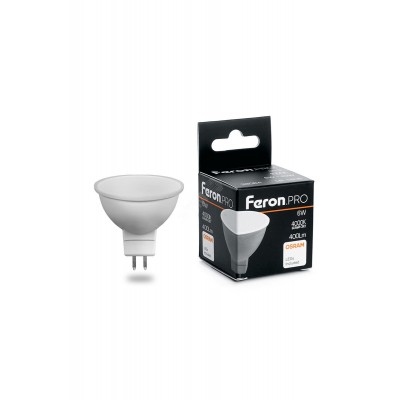 Лампа светодиодная LED 6вт 230в GU5.3 белый Feron.PRO