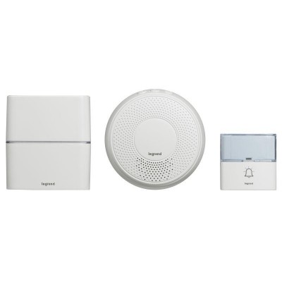 Комплект беспроводного звонка "Премиум" - 30 рингтон. дальн. 200м бел. с доп. звонком "Комфорт" с пит. от 220В Leg 094272