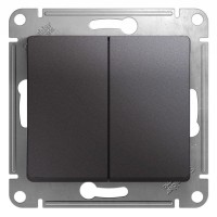 Выключатель 2-кл. СП Glossa 10А IP20 (сх. 5) 10AX механизм графит SE GSL001351 Выключатель 2-кл. СП Glossa 10А IP20 (сх. 5) 10AX механизм графит SE GSL001351