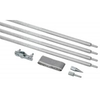 Комплект заземления верт. d16 дл.6м (4х1.5м) безмуфт. сталь гор. оцинк. IEK ZKZ11-14-016-06