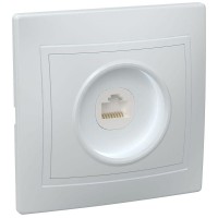 Розетка компьютерная 1-м СП Кварта РК10-КБ IP20 бел. IEK EKK10-K01-DM Розетка компьютерная 1-м СП Кварта РК10-КБ IP20 бел. IEK EKK10-K01-DM