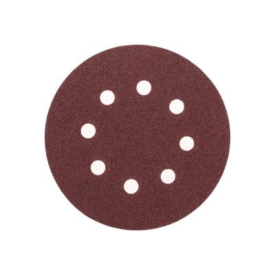 Диск абразивный на ворсовой основе на липучке перфорир. P80 125мм (уп.10шт) Kranz KR-91-1166 Диск абразивный на ворсовой основе на липучке перфорир. P80 125мм (уп.10шт) Kranz KR-91-1166