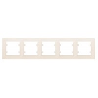 Рамка 5-м Karea горизонт. крем. Makel 56010705 Рамка 5-м Karea горизонт. крем. Makel 56010705