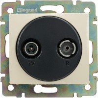 Розетка телевизионная оконечная TV/R СП Valena 10дБ 2400МГц механизм сл. кость IEK 774333