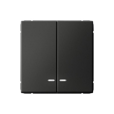 Выключатель 2-кл. ArtGallery (сх. 5а) 10AX с подсветкой быстрозажим. клем. механизм базальт SE GAL001453S