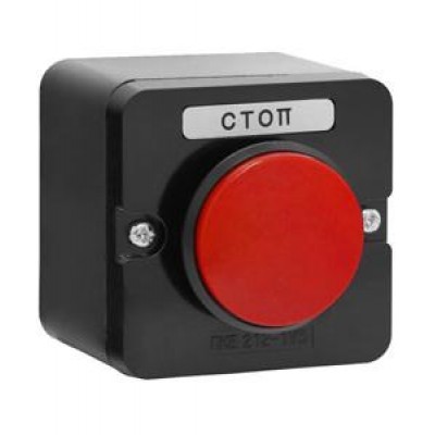 Пост управления ПКЕ 222-1 У2 10А 660В 1 элемент красн. гриб накладной IP54 Электротехник ET519072 Пост управления ПКЕ 222-1 У2 10А 660В 1 элемент красн. гриб накладной IP54 Электротехник ET519072